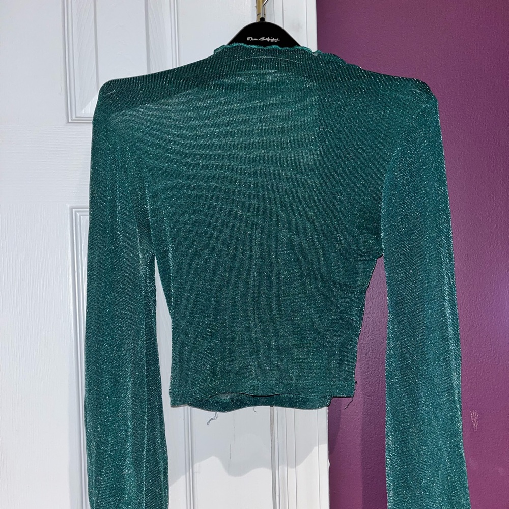 Mesh sparkly top